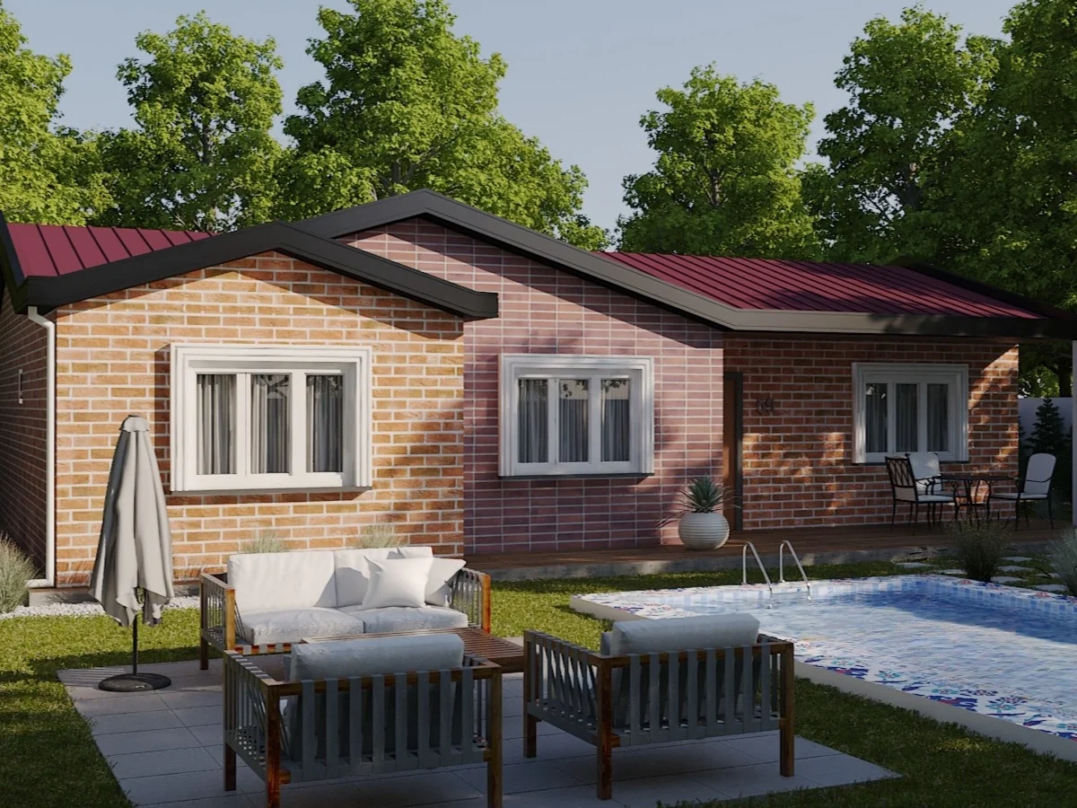 HDS-131 Tek Katlı Çelik Ev 1 | Hibrit Design