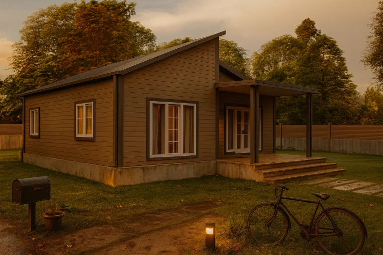 92 m² 2Plus1 Tek Katlı Çelik Ev Trakya Modern Çatıli | Hibrit Design