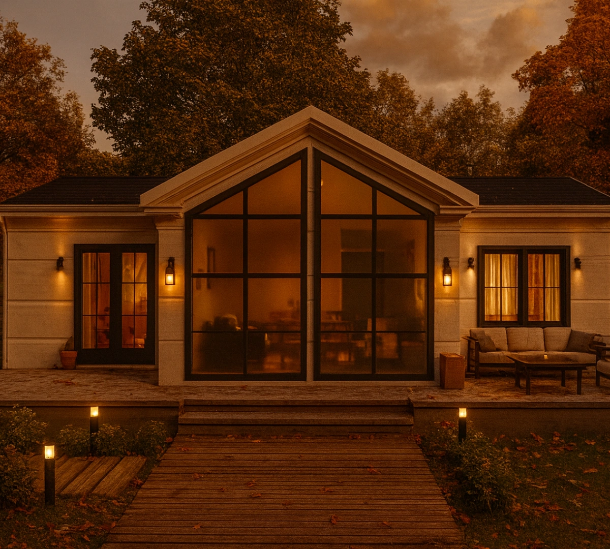 95 m² 3Plus1 Tek Katlı Çelik Ev On Cephe | Hibrit Design