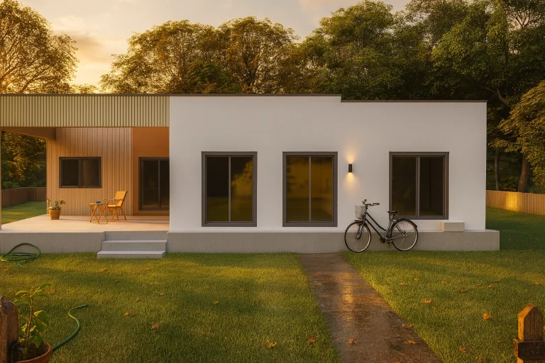 HDS-093 135 m² 2Plus1 Tek Katlı Çelik Ev Tekirdağ Modern Mimari | Hibrit Design