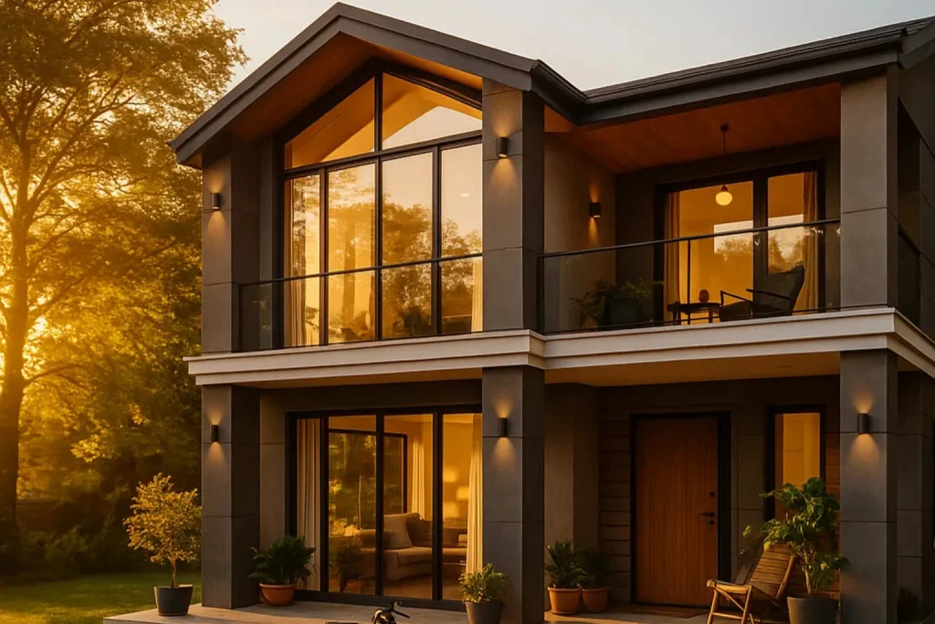 HDS-222 220 m² 5Plus1 Buyuk Aile Dubleks Çelik Ev | Hibrit Design